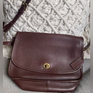 COACH VINTAGE 90s COACH CITY  BAG BROWN LEATHER HANDBAG 9790